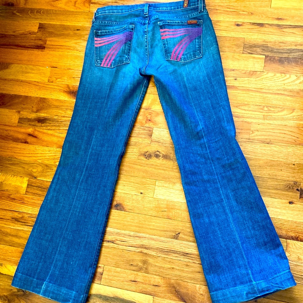 7 FAMK unique painted jeans